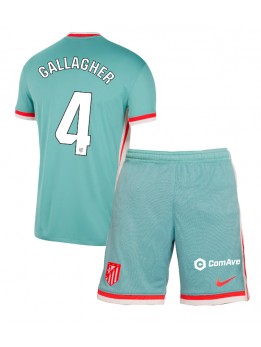 Billige Atletico Madrid Conor Gallagher #4 Bortedraktsett Barn 2024-25 Kortermet (+ Korte bukser)